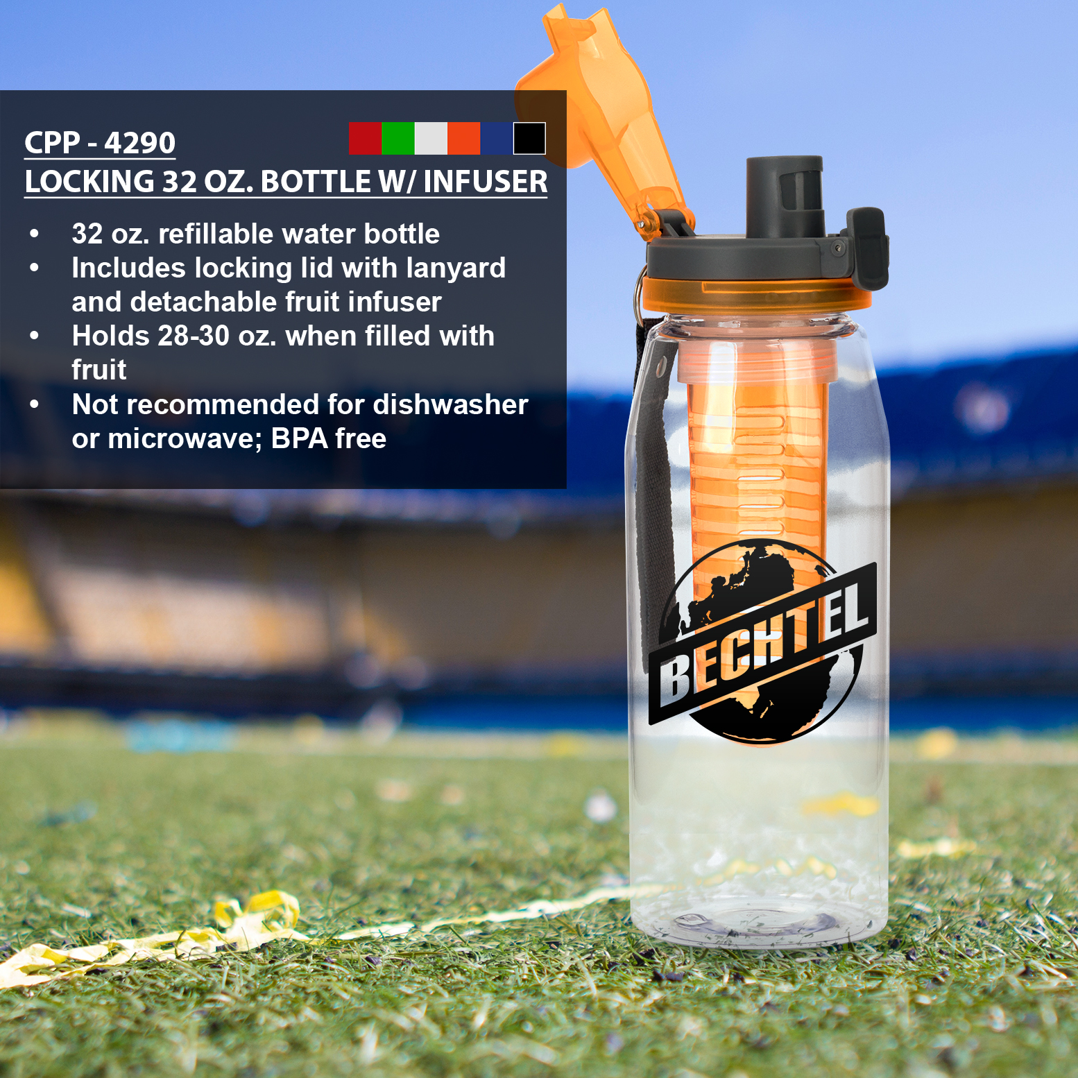 Locking 32 oz. Bottle with Infuser 1