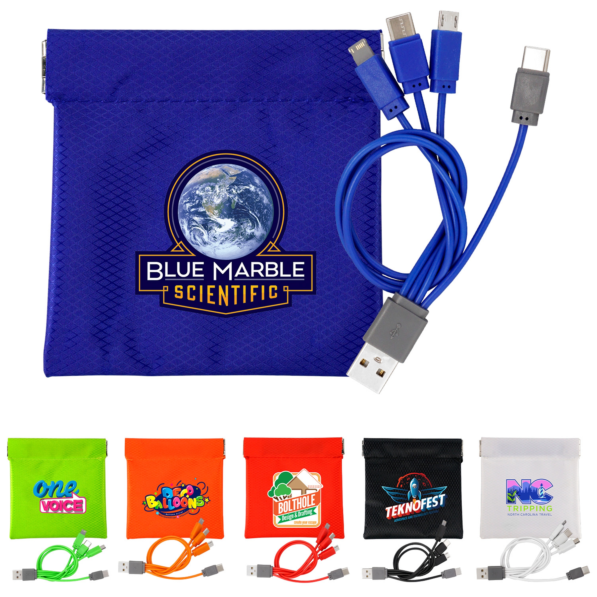 Colorful C to C Cable Pouch 1