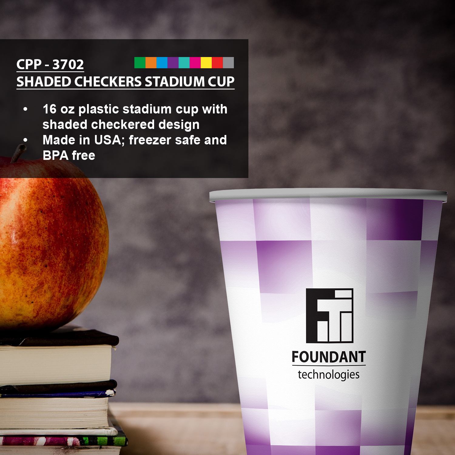Shaded Checkers Stadium Cup 1