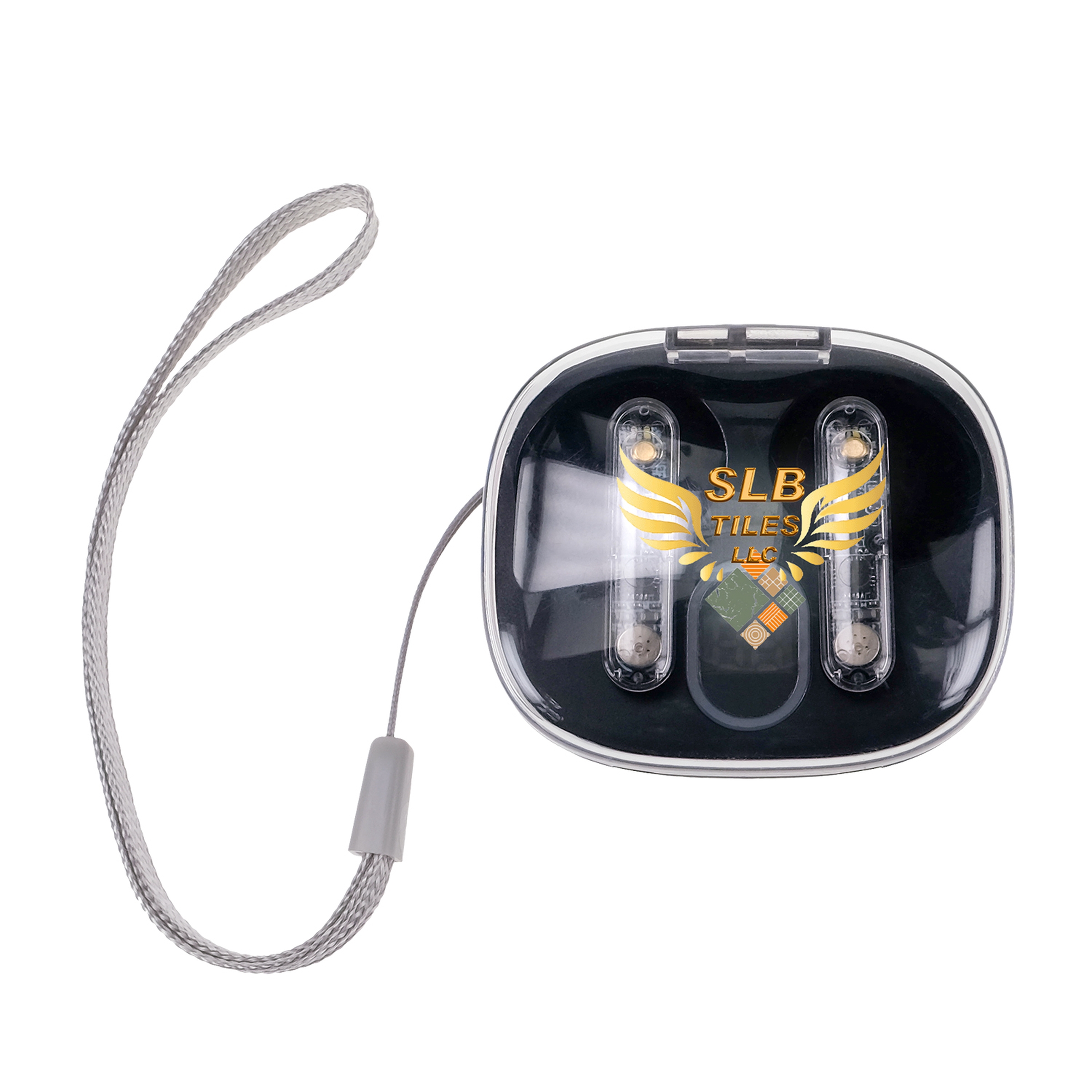 Light Up Display Lanyard Bluetooth Ear Buds 1