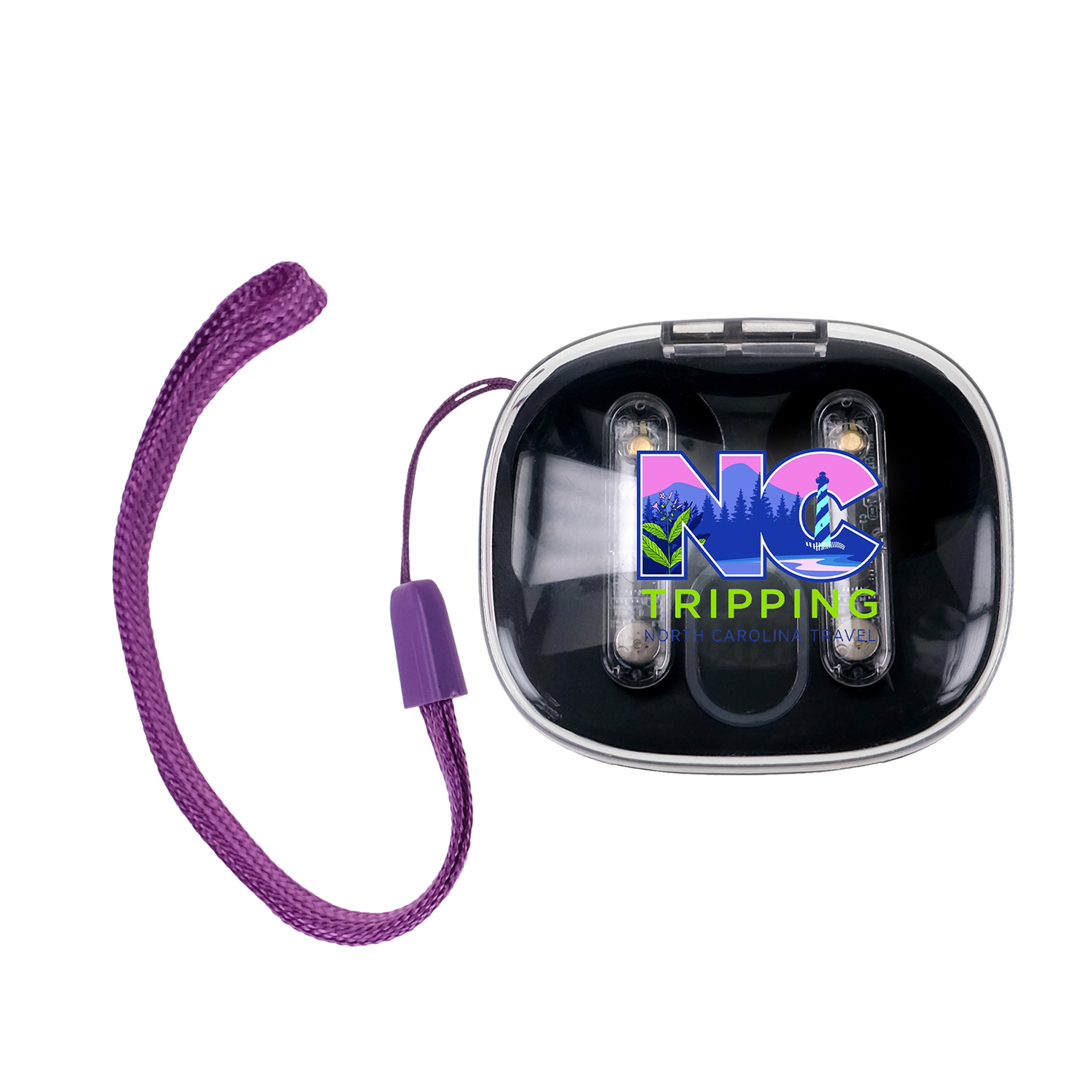 Light Up Display Lanyard Bluetooth Ear Buds 1
