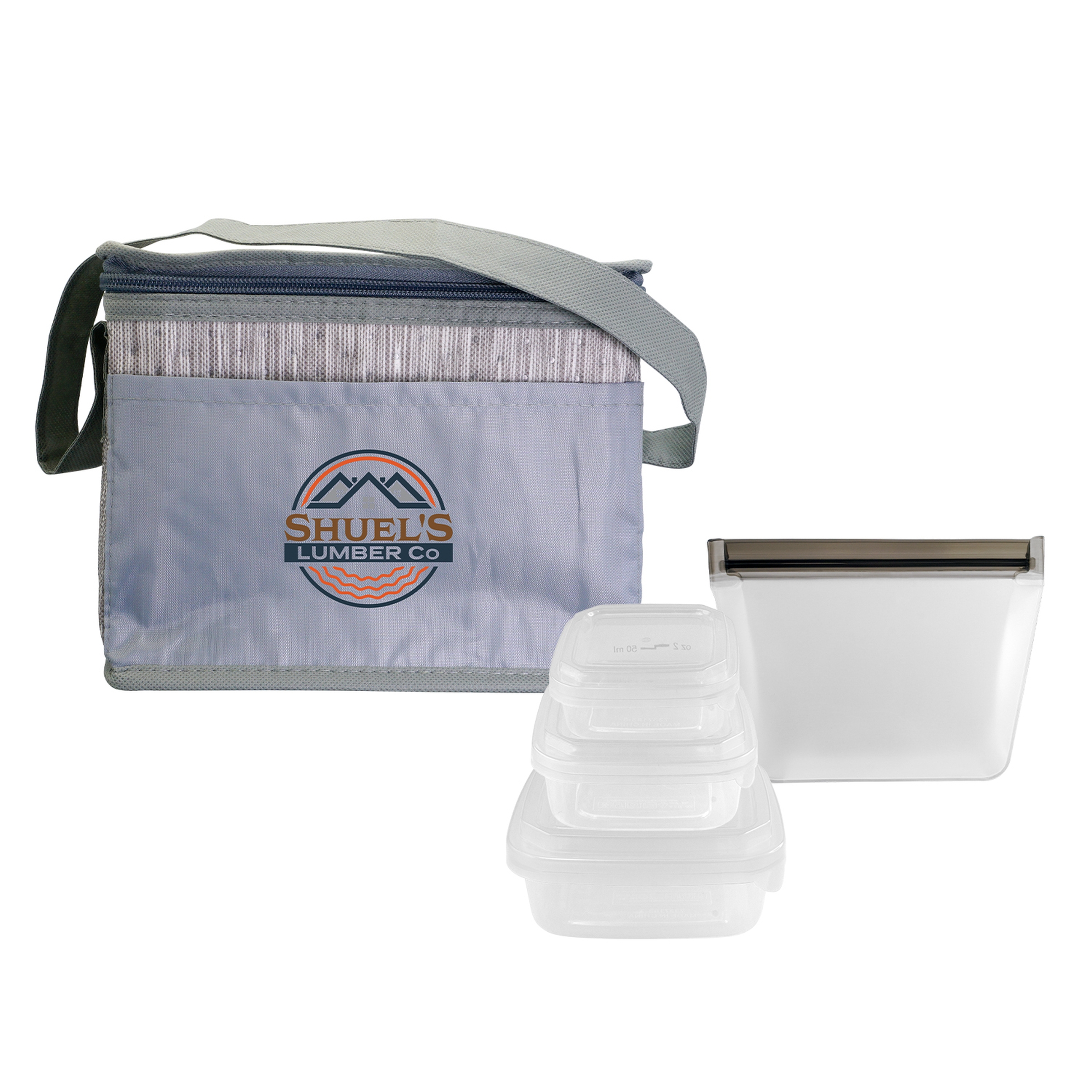 Gray Graph Portion Control Reusable Lunch Set 1