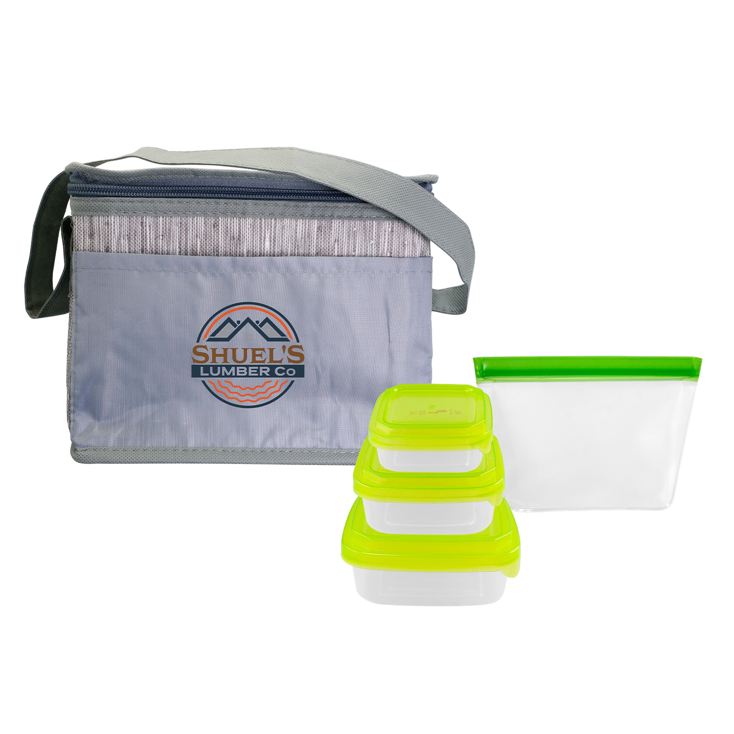 Gray Graph Portion Control Reusable Lunch Set 1