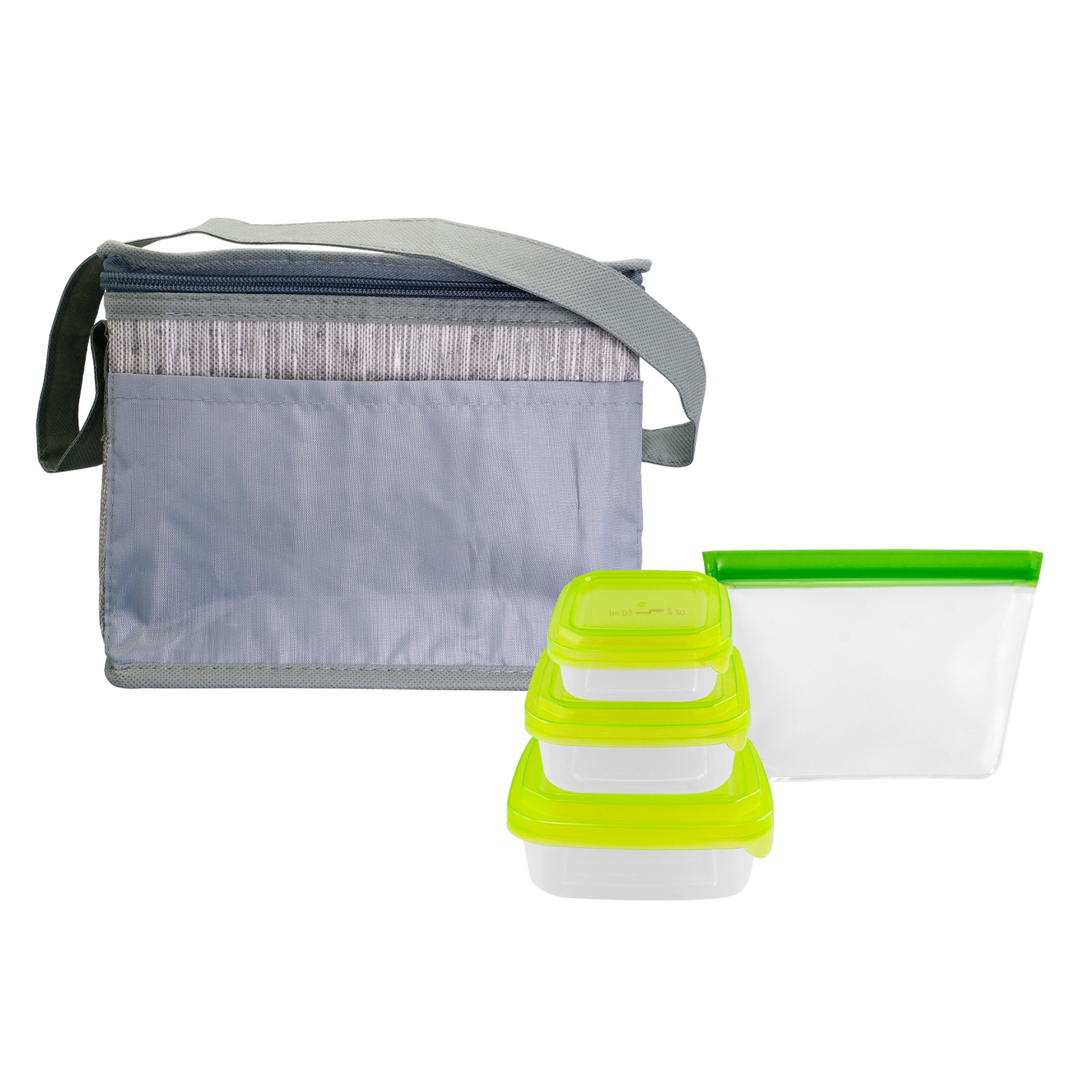 Gray Graph Portion Control Reusable Lunch Set 1
