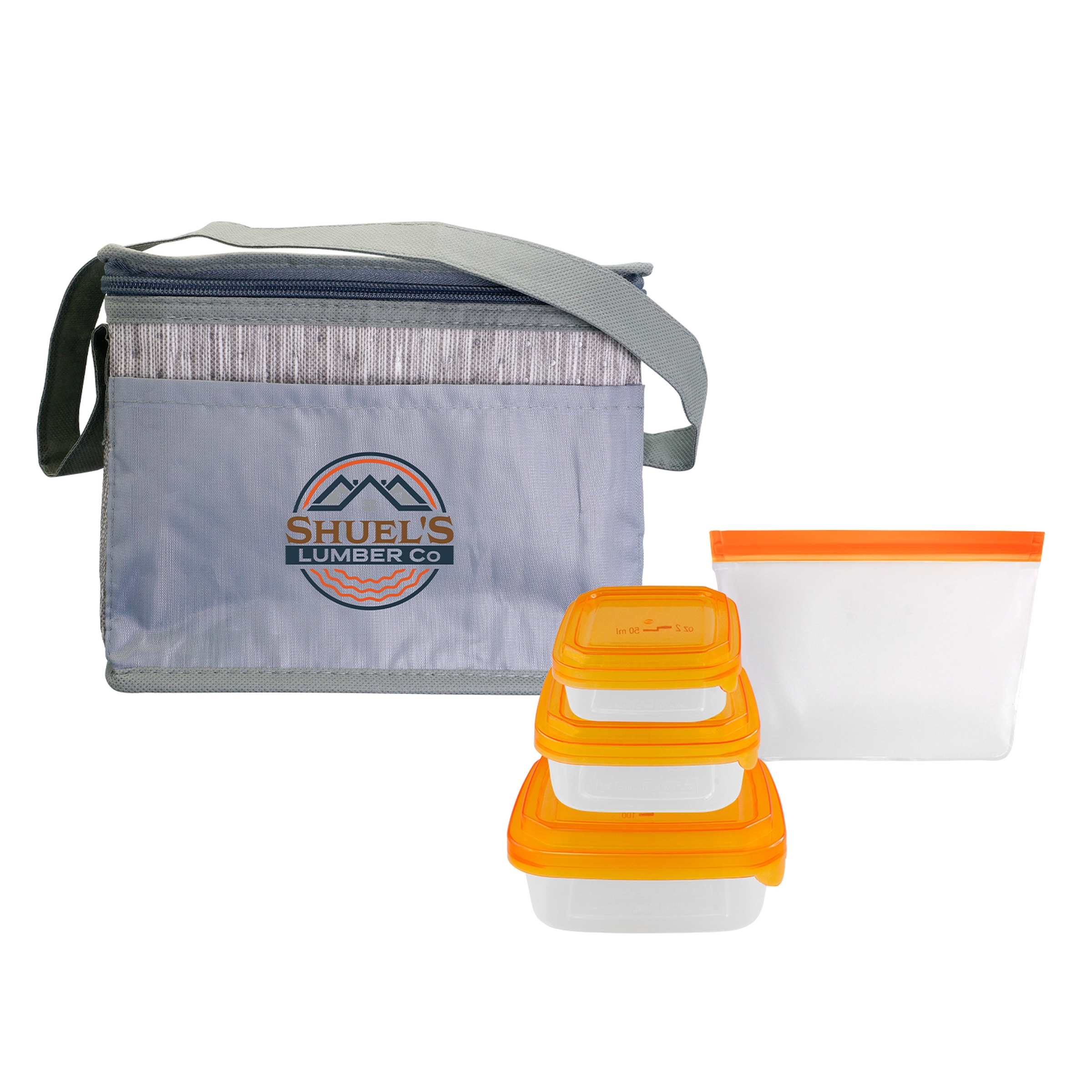 Gray Graph Portion Control Reusable Lunch Set 1