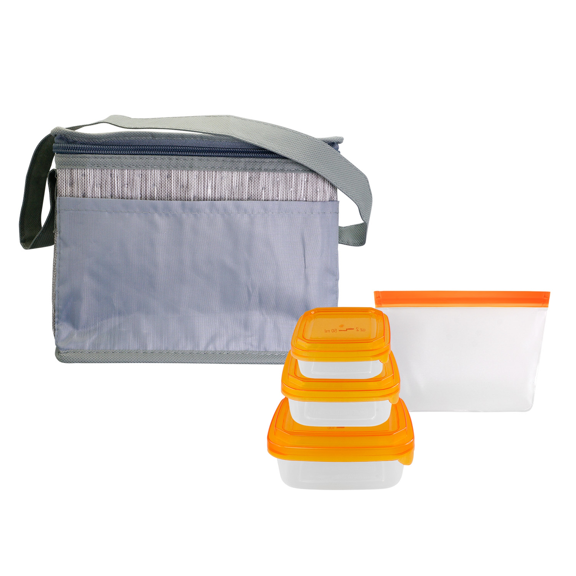 Gray Graph Portion Control Reusable Lunch Set 1
