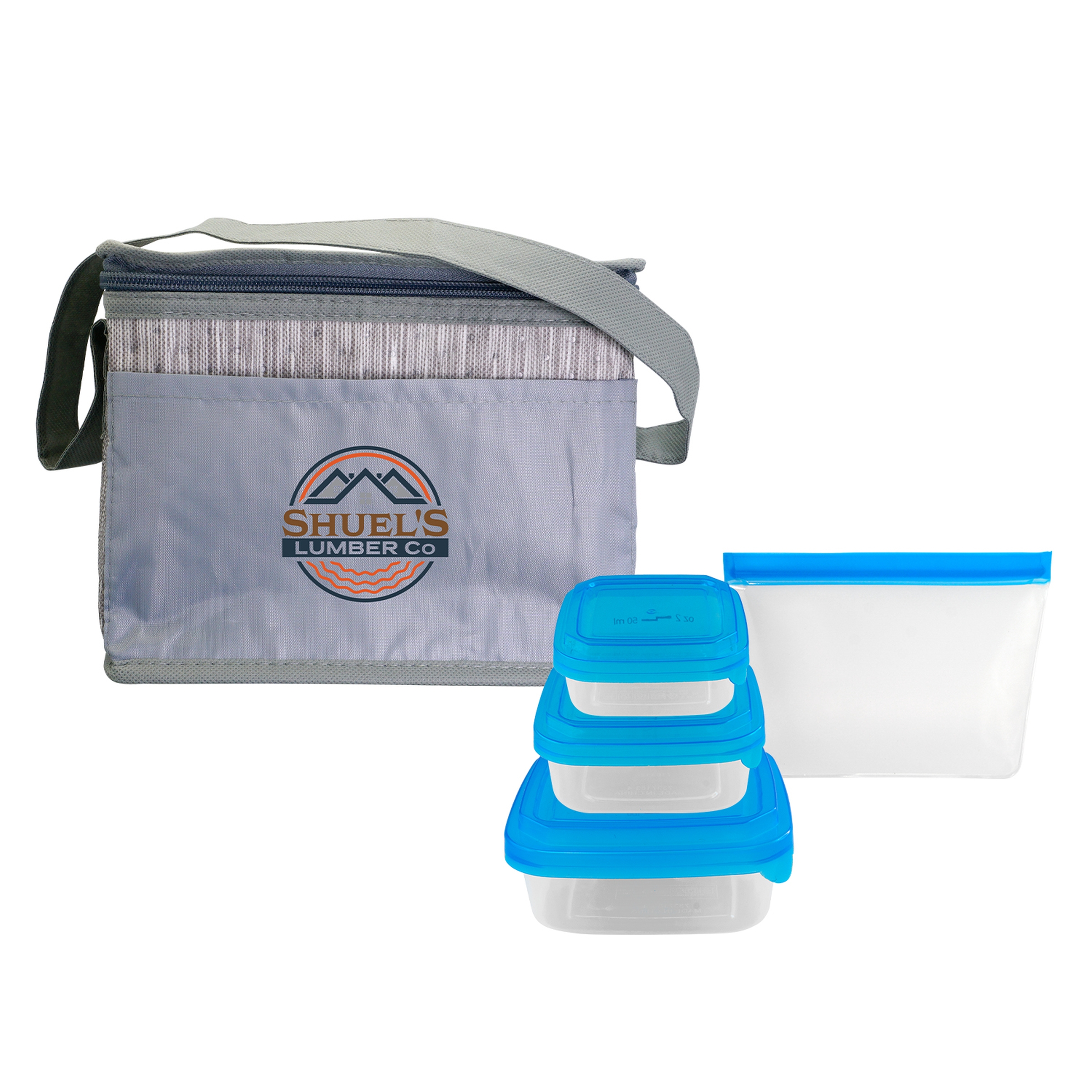 Gray Graph Portion Control Reusable Lunch Set 1
