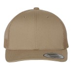 Yupoong Classics® Six-Panel Retro Trucker Cap - Khaki Brown Yupoong Classics® Six-Panel Retro Trucker Cap - Khaki Brown
