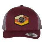 Yupoong Classics® Six-Panel Retro Trucker Cap - Maroon Red/Gray Yupoong Classics® Six-Panel Retro Trucker Cap - Maroon Red/Gray