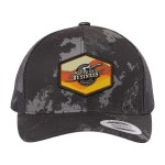 Yupoong Classics® Six-Panel Retro Trucker Cap - Poseidon/Black Yupoong Classics® Six-Panel Retro Trucker Cap - Poseidon/Black