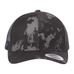 Yupoong Classics® Six-Panel Retro Trucker Cap - Poseidon/Black Yupoong Classics® Six-Panel Retro Trucker Cap - Poseidon/Black