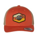 Yupoong Classics® Six-Panel Retro Trucker Cap - Rustic Orange/Khaki Yupoong Classics® Six-Panel Retro Trucker Cap - Rustic Orange/Khaki