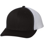 Yupoong Classics® Six-Panel Retro Trucker Cap - Charcoal Gray/Neon Orange Yupoong Classics® Six-Panel Retro Trucker Cap - Charcoal Gray/Neon Orange