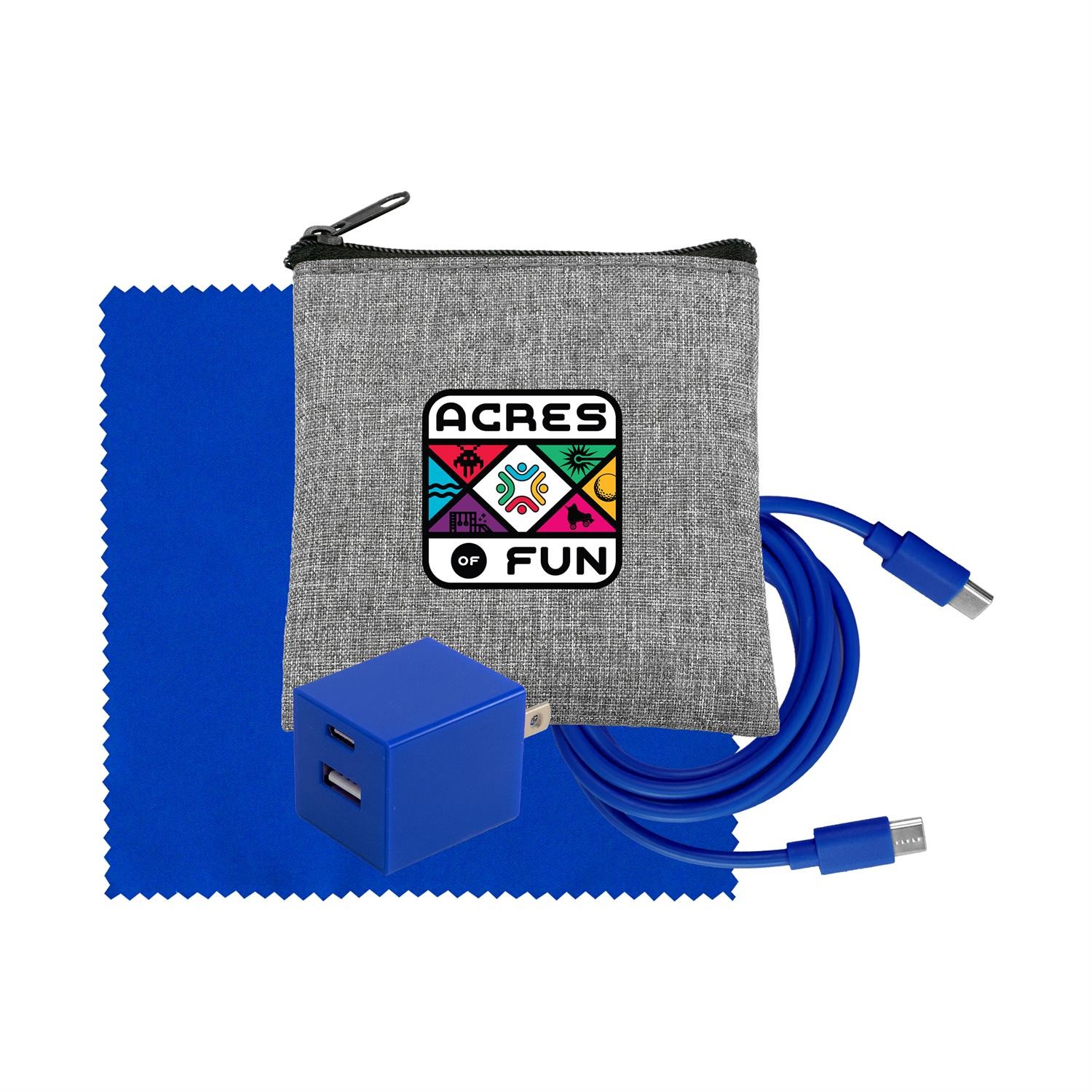 Recycled A+C to C Cable, Wall & Cloth Set 1