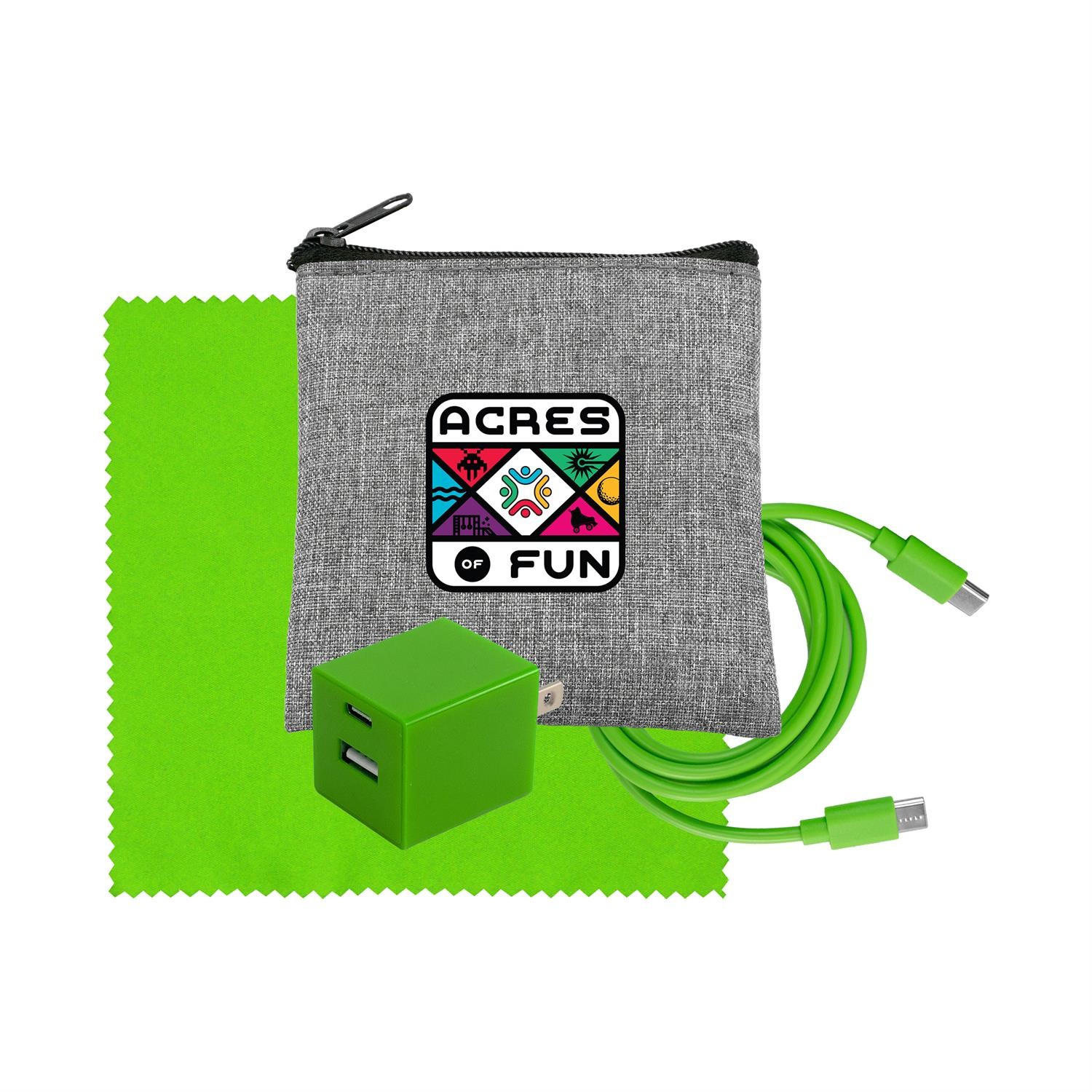 Recycled A+C to C Cable, Wall & Cloth Set 1