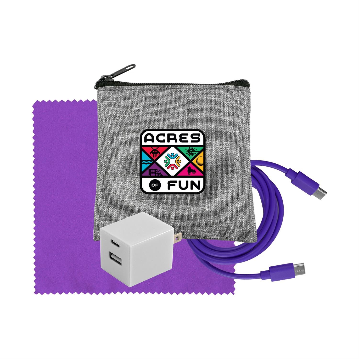 Recycled A+C to C Cable, Wall & Cloth Set 1