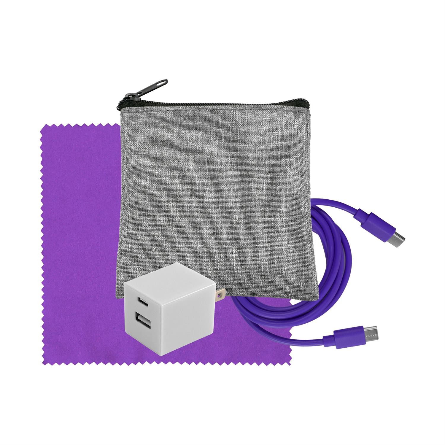 Recycled A+C to C Cable, Wall & Cloth Set 1