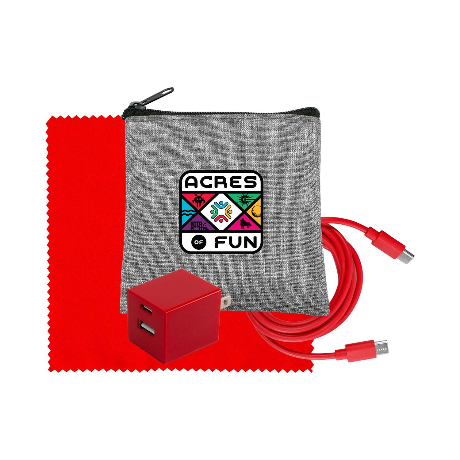 Recycled A+C to C Cable, Wall & Cloth Set 1