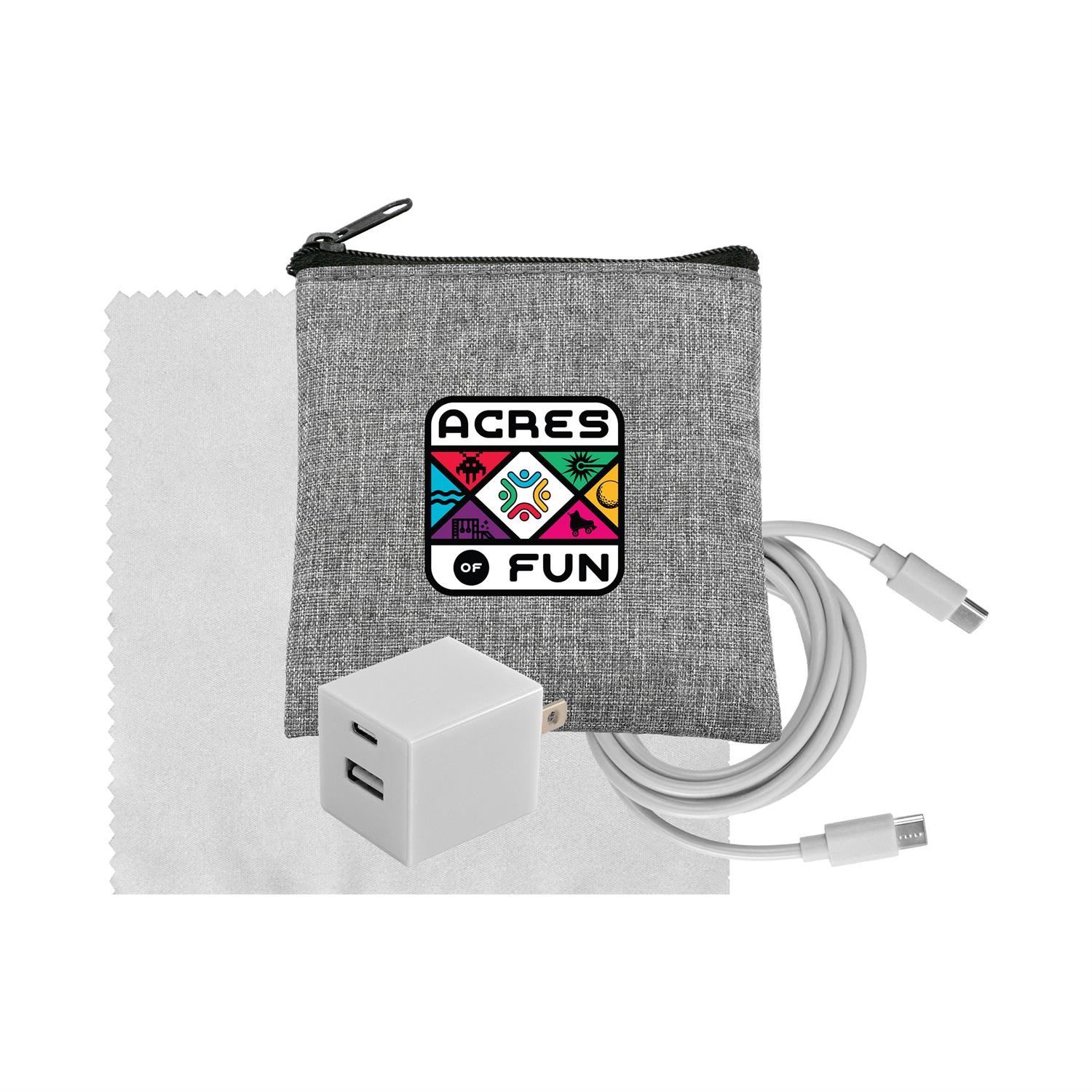 Recycled A+C to C Cable, Wall & Cloth Set 1