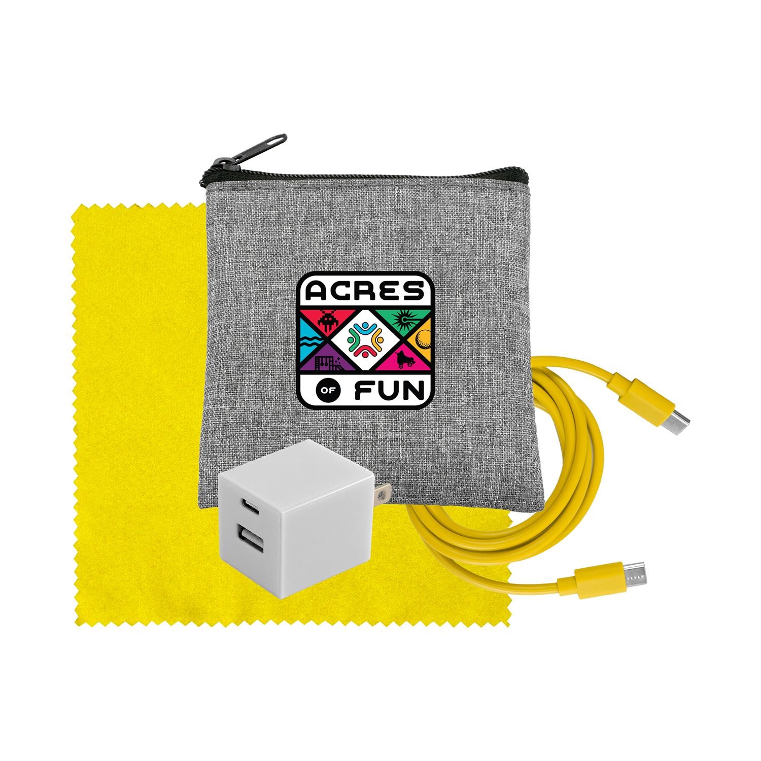 Recycled A+C to C Cable, Wall & Cloth Set 1