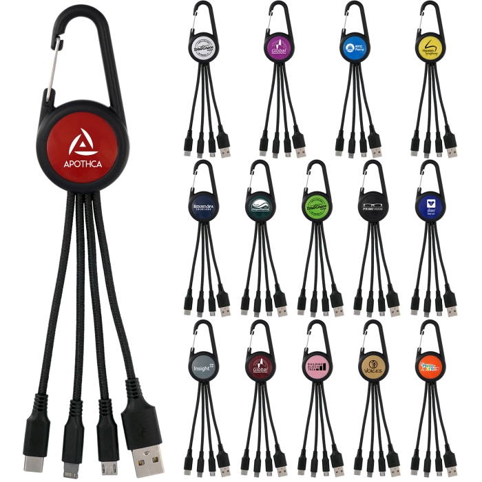 Colorful 3-in-1 Carabiner Charging Cable 1 Colorful 3-in-1 Carabiner Charging Cable 1