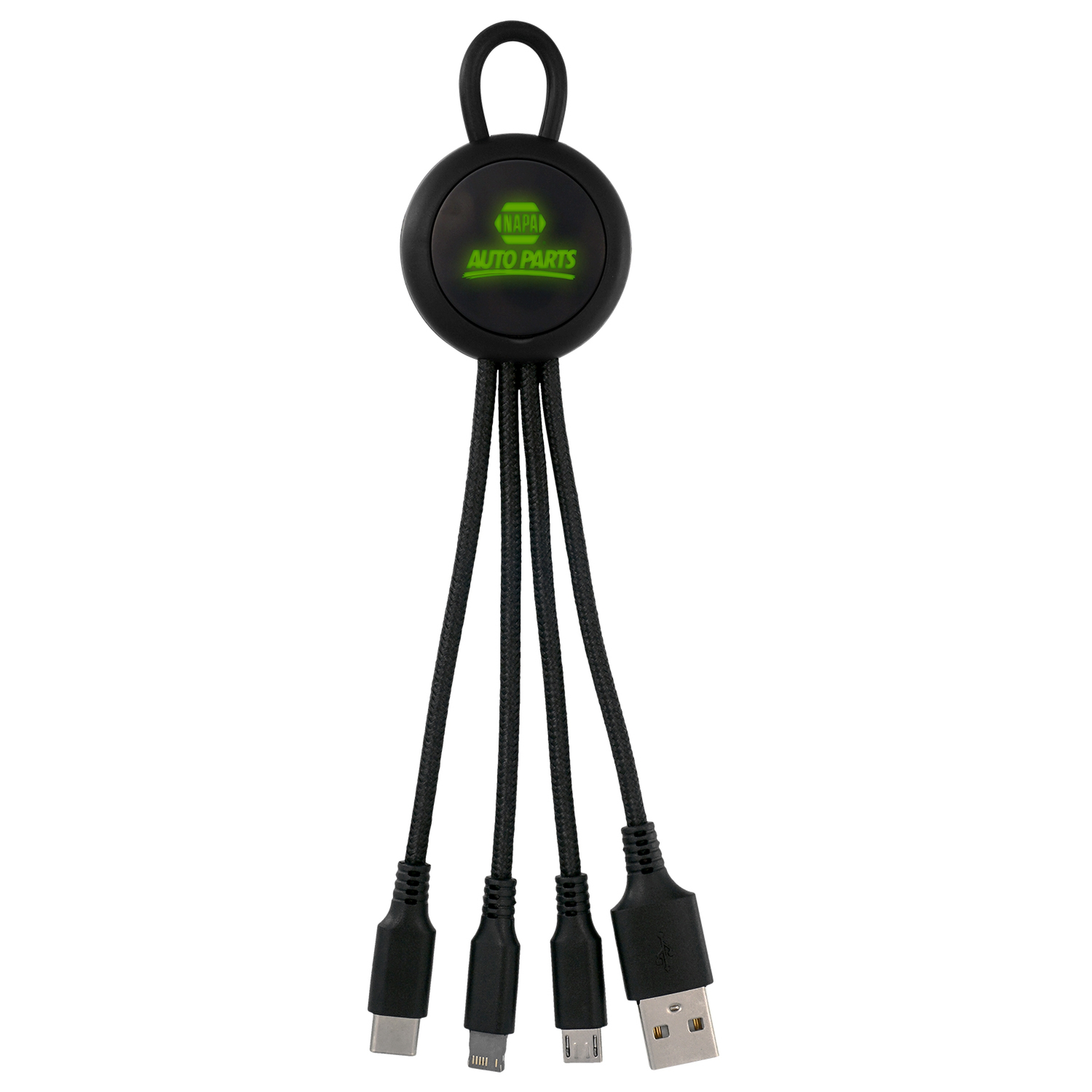 Color Light Up Loop 3-in-1 Charging Cable 1