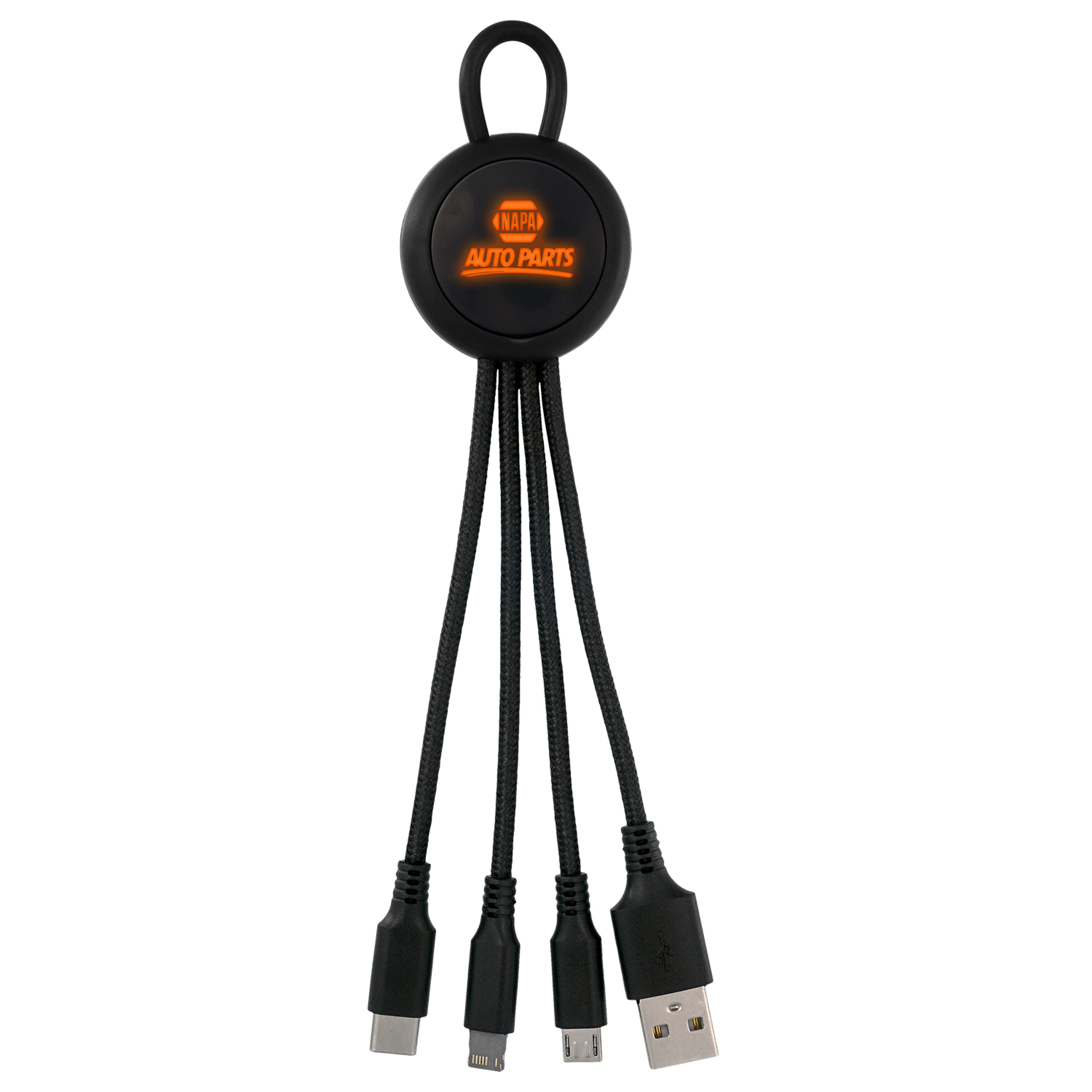 Color Light Up Loop 3-in-1 Charging Cable 1