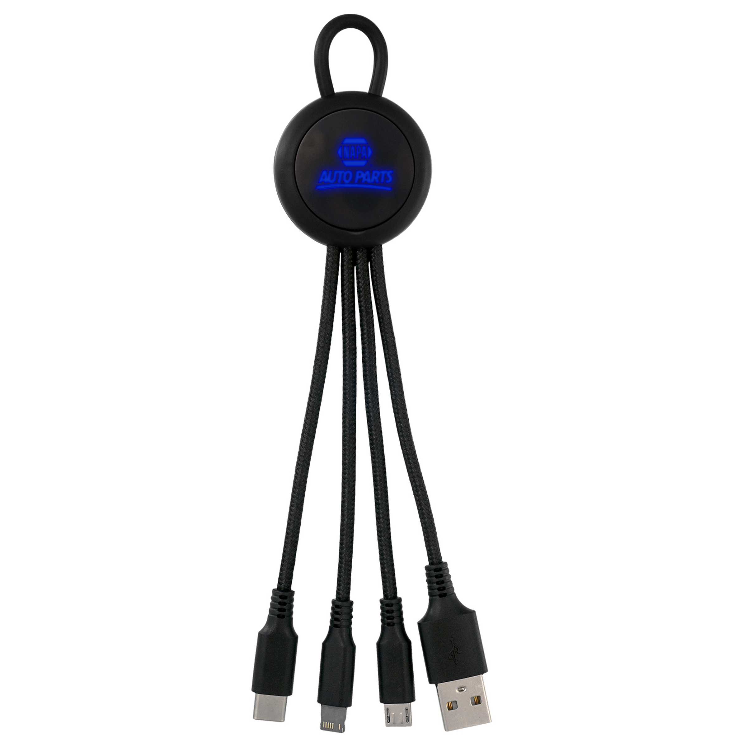 Color Light Up Loop 3-in-1 Charging Cable 1