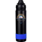 Sip Top 24 oz. Colorful Banded Bottle - Blue Sip Top 24 oz. Colorful Banded Bottle - Blue