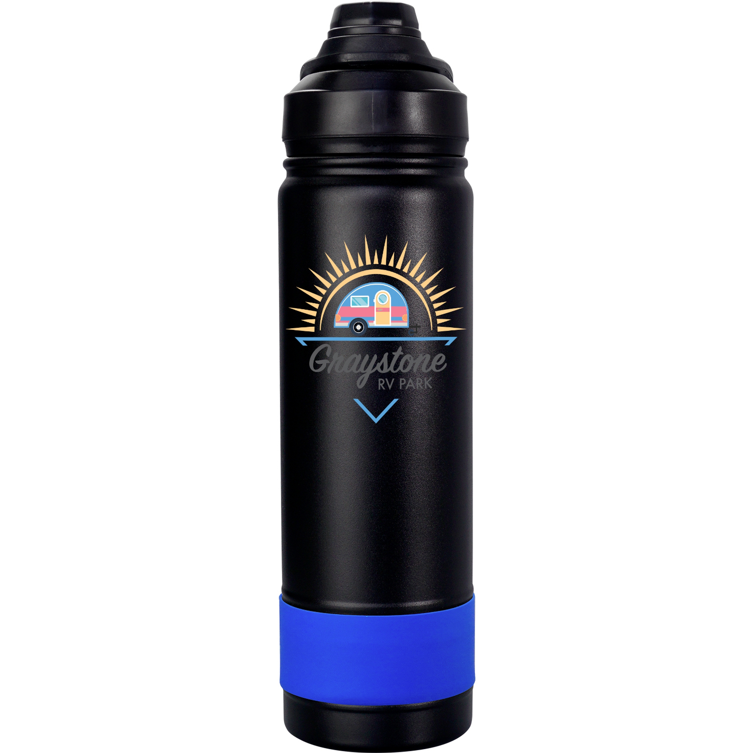 Sip Top 24 oz. Colorful Banded Bottle 1