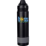 Sip Top 24 oz. Colorful Banded Bottle - Gray Sip Top 24 oz. Colorful Banded Bottle - Gray