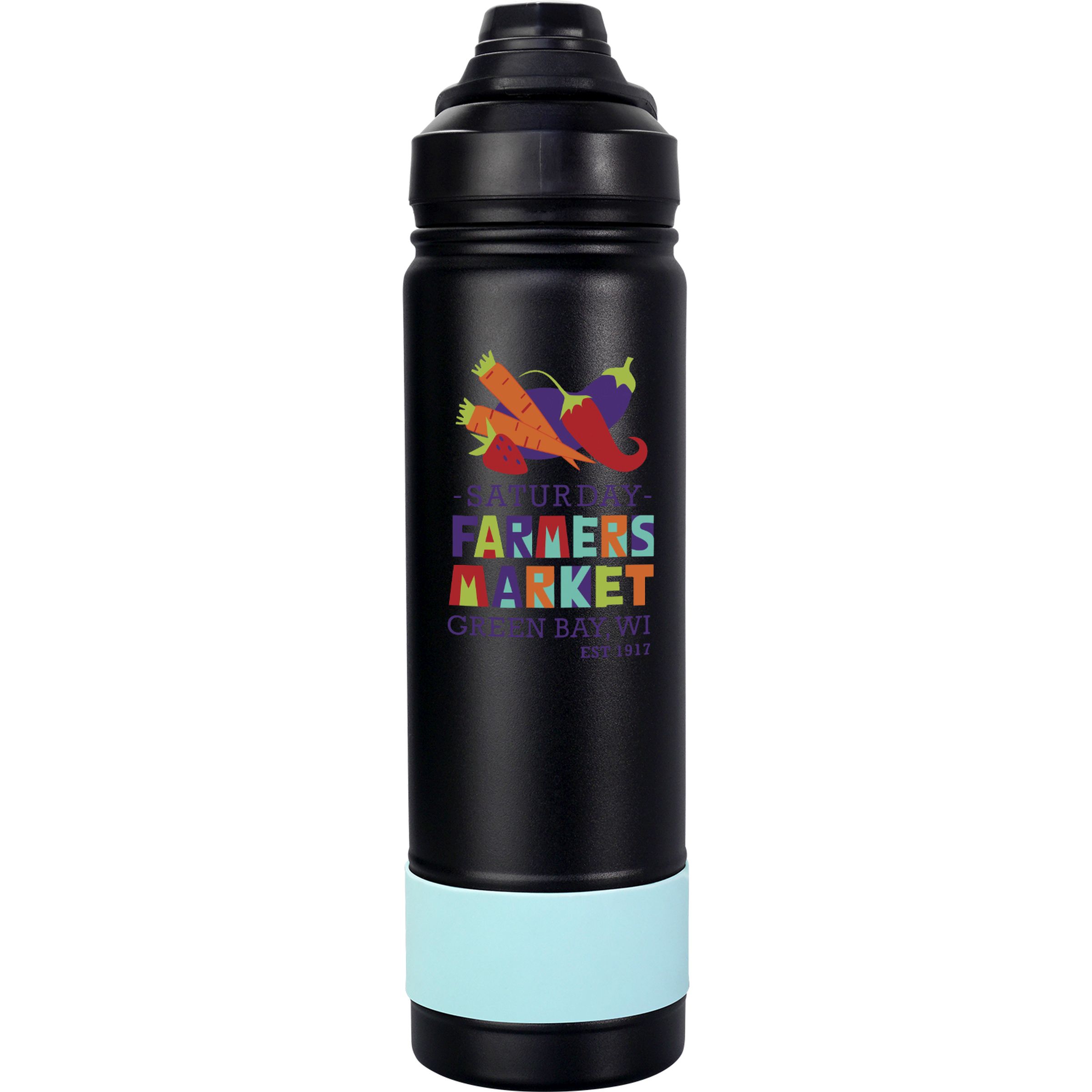 Sip Top 24 oz. Colorful Banded Bottle 1