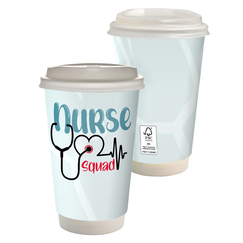16 oz. Healthcare Full Color Paper Cup with Lid 1 16 oz. Healthcare Full Color Paper Cup with Lid 1