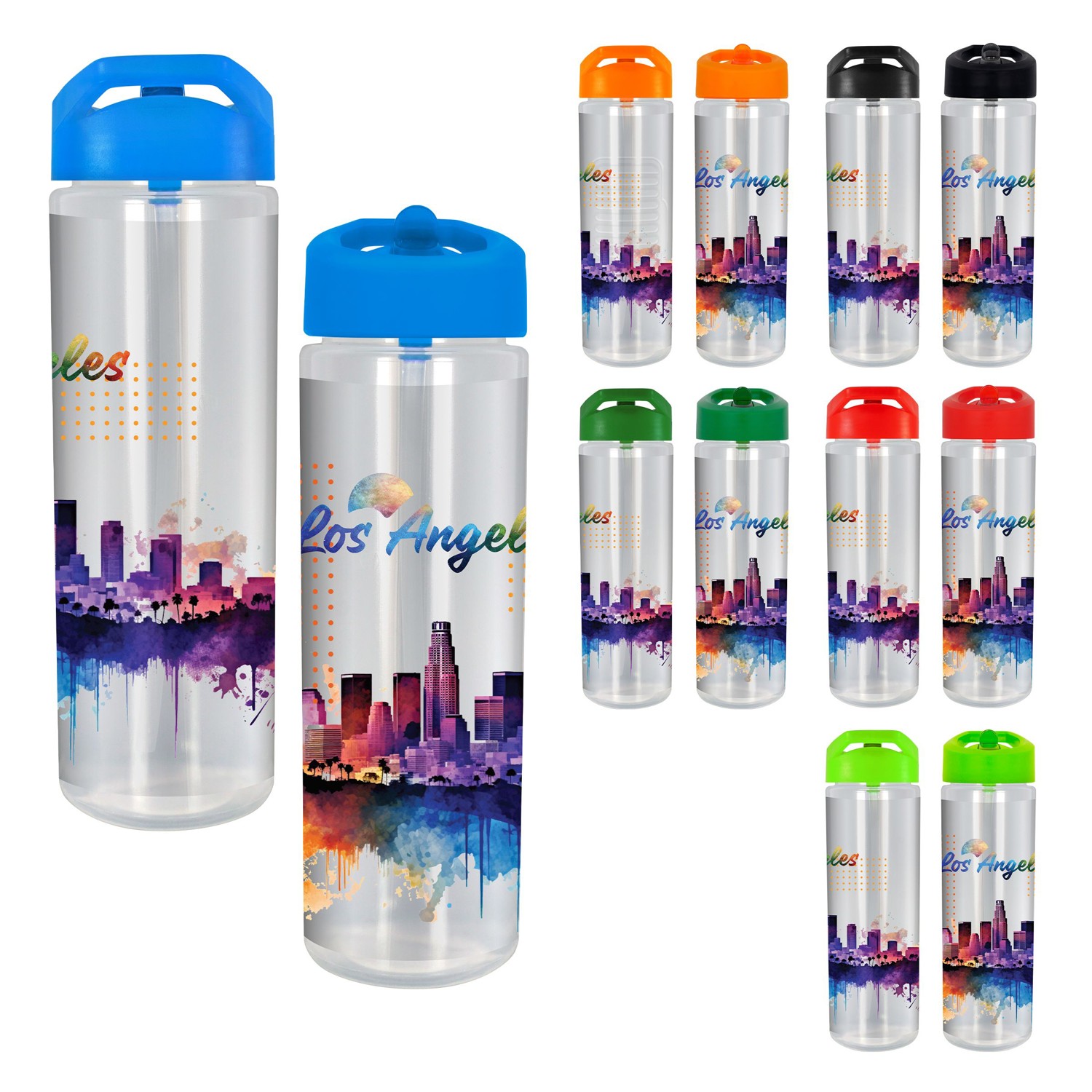Pop Up Lumina Full Color 24 oz. Bottle 1