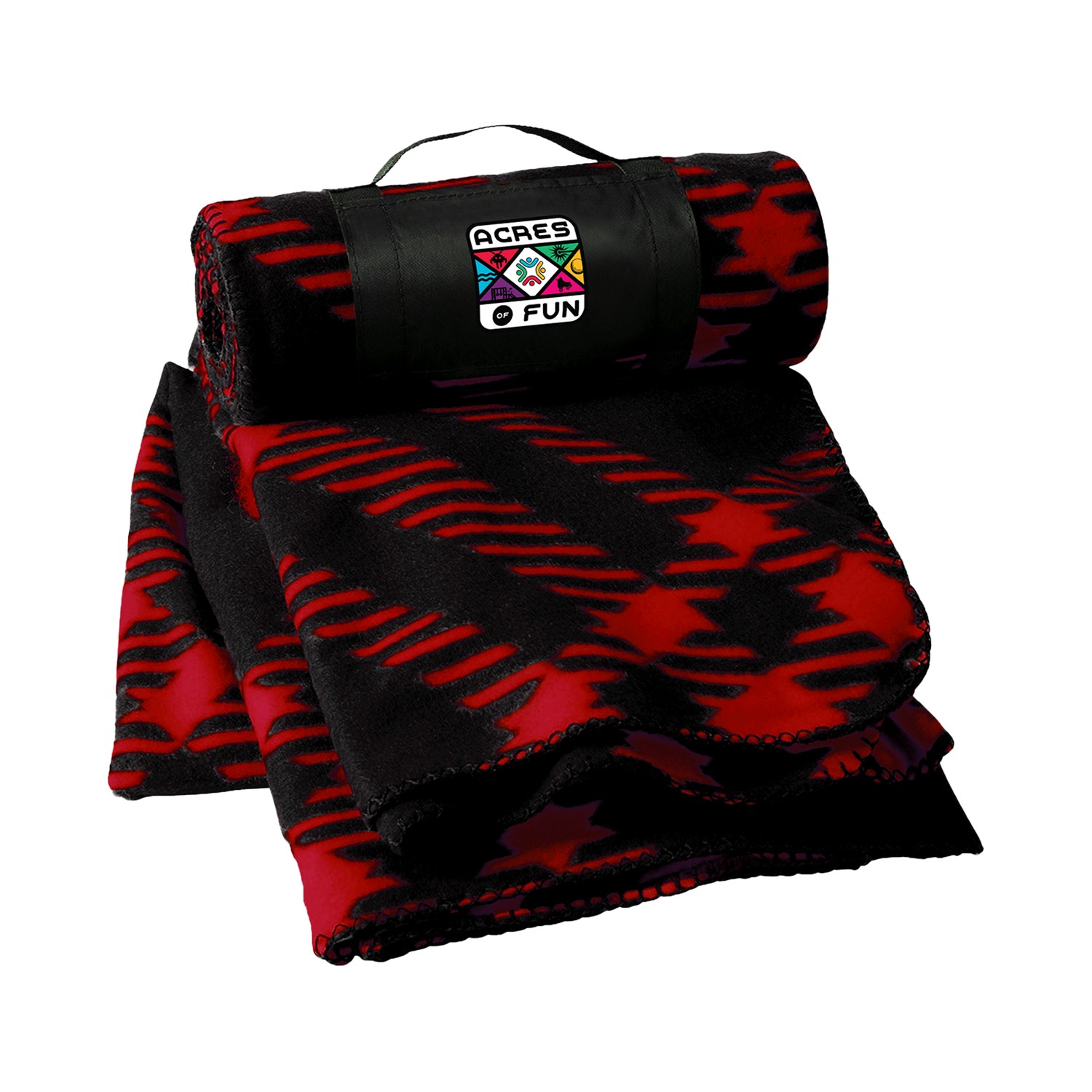 Rolled Up Fleece Blanket 1