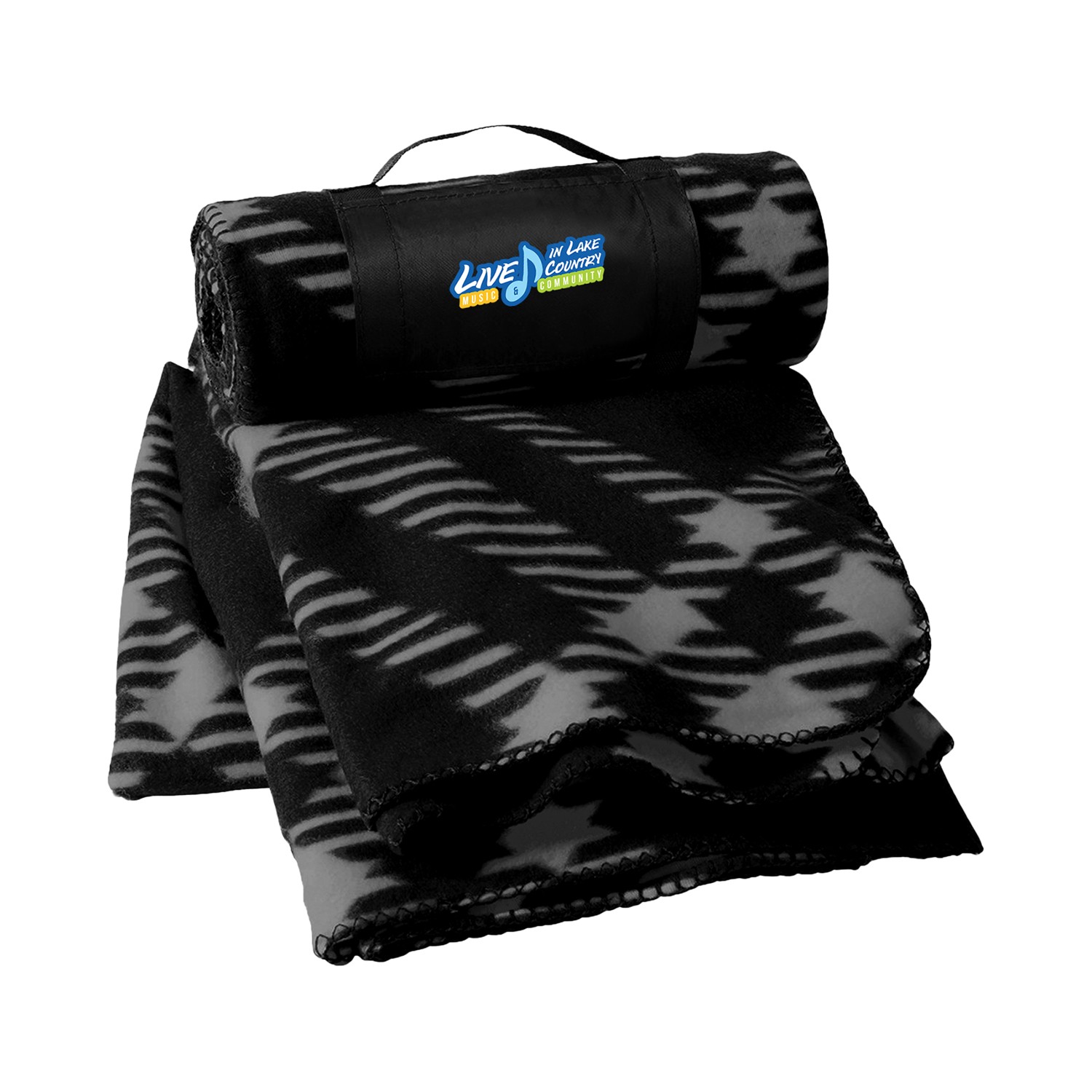 Rolled Up Fleece Blanket 1