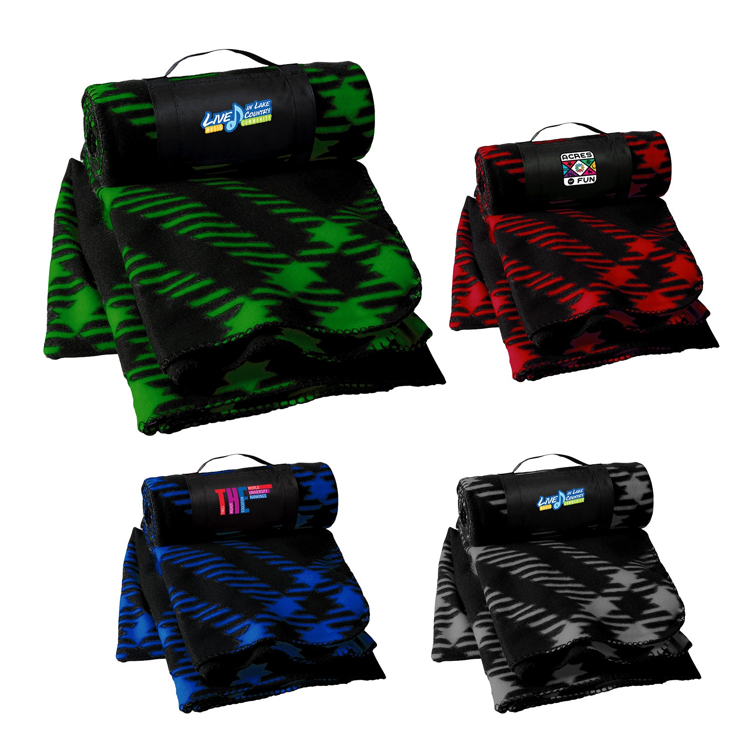 Rolled Up Fleece Blanket 1
