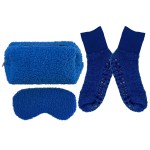 Fuzzy Travel Sleep Set - Blue Blank Fuzzy Travel Sleep Set - Blue Blank