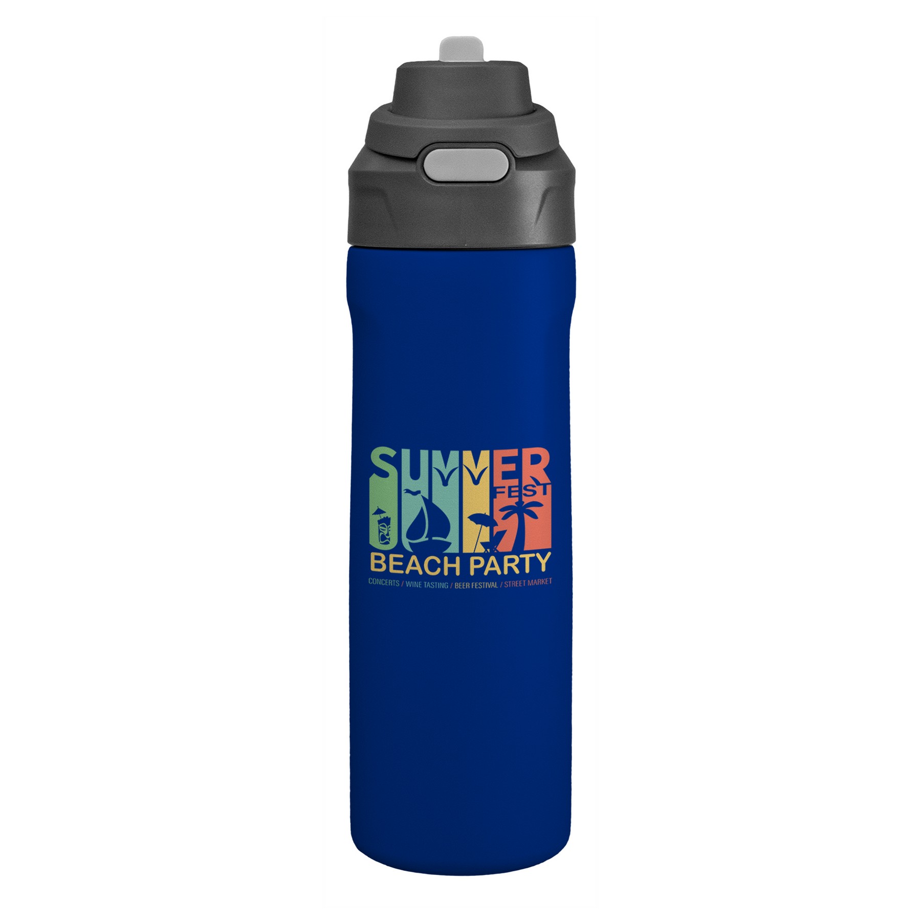 Pop Up 24 Oz. Recycled Colorful Bottle 1