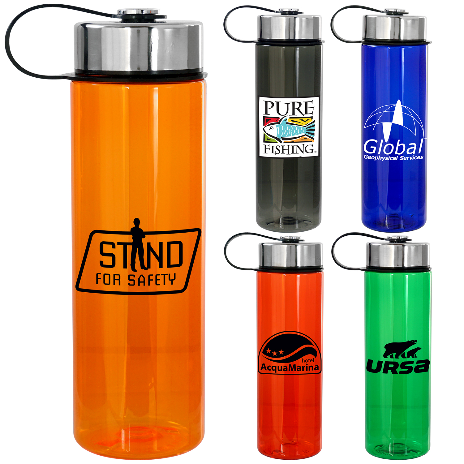 Metal Lanyard Lid Colorful 24 oz Bottle 1