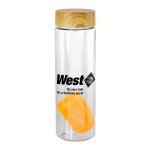 Bamboo Pattern 24 oz Bottle with Floating Infuser - orange Bamboo Pattern 24 oz Bottle with Floating Infuser - orange
