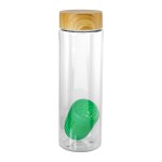 Bamboo Pattern 24 oz Bottle with Floating Infuser - green Bamboo Pattern 24 oz Bottle with Floating Infuser - green