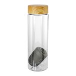 Bamboo Pattern 24 oz Bottle with Floating Infuser - smoke Bamboo Pattern 24 oz Bottle with Floating Infuser - smoke