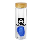 Bamboo Pattern 24 oz Bottle with Floating Infuser - blue Bamboo Pattern 24 oz Bottle with Floating Infuser - blue