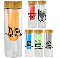 Bamboo Pattern 24 oz Bottle with Fruit Infuser 1