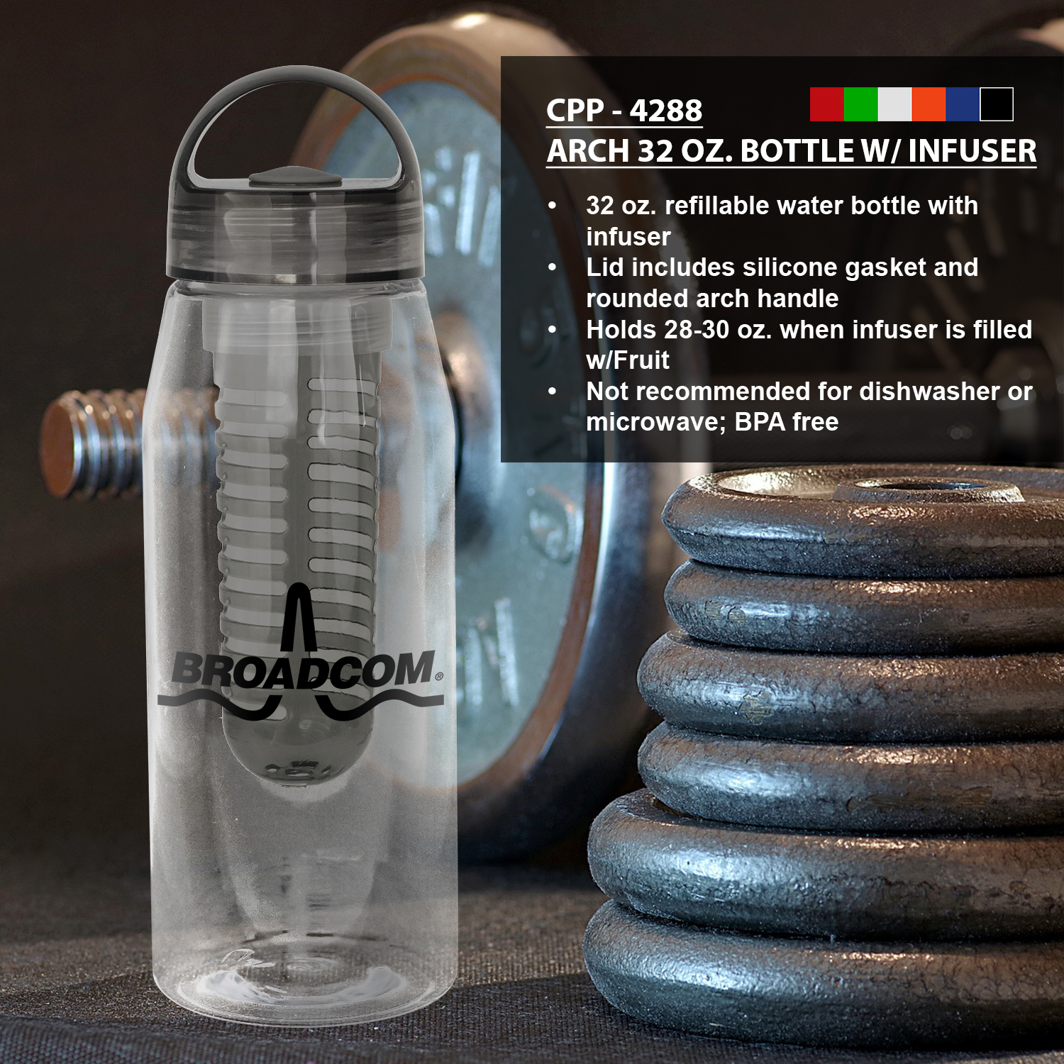 Arch 32 oz. Bottle with Infuser 1