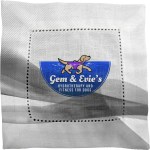 Turbulent Waves Fabric Napkin - gray Turbulent Waves Fabric Napkin - gray