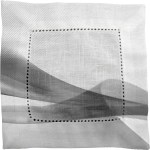 Turbulent Waves Fabric Napkin - gray Turbulent Waves Fabric Napkin - gray