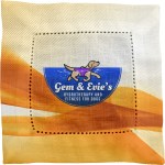 Turbulent Waves Fabric Napkin - orange Turbulent Waves Fabric Napkin - orange