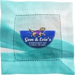 Turbulent Waves Fabric Napkin - teal Turbulent Waves Fabric Napkin - teal